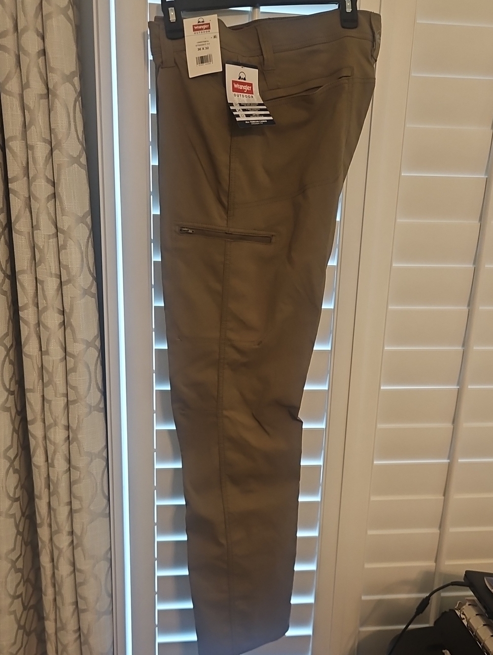 Wrangler Olive/Tan Men's Outdoor Chino Pants
